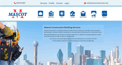 Desktop Screenshot of mascotconstruction.com